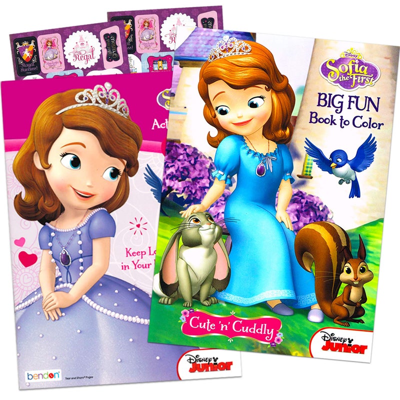 Sofia The First Disney Sofia the First Coloring and Activity Book Set (Bundle Includes 2 Books) - Image 1